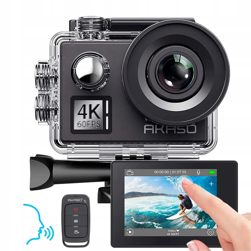 AKASO Actiecamera 4K 60FPS Waterdicht 40M 20MP WiFi Stabilisatie — foto 1