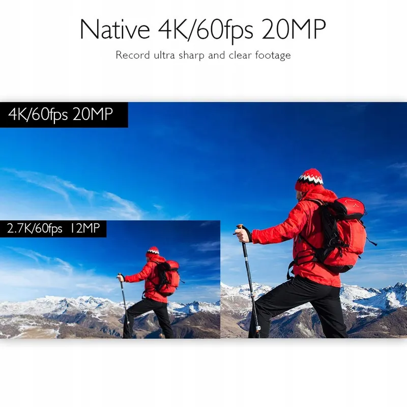 AKASO Actiecamera 4K 60FPS Waterdicht 40M 20MP WiFi Stabilisatie — foto 2