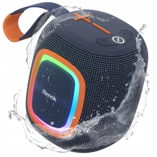 RIENOK Bluetooth 5.3 Speaker FM Radio Waterdicht 15u Speeltijd — miniatuur 1