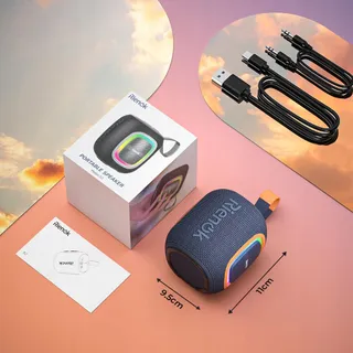 RIENOK Bluetooth 5.3 Speaker FM Radio Waterdicht 15u Speeltijd — miniatuur 9
