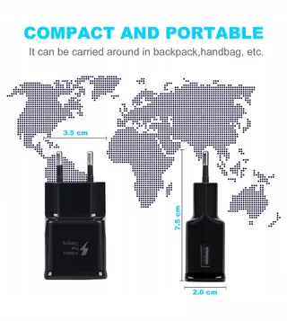 2x USB Oplader Adapter met USB C Kabel Samsung — miniatuur 4