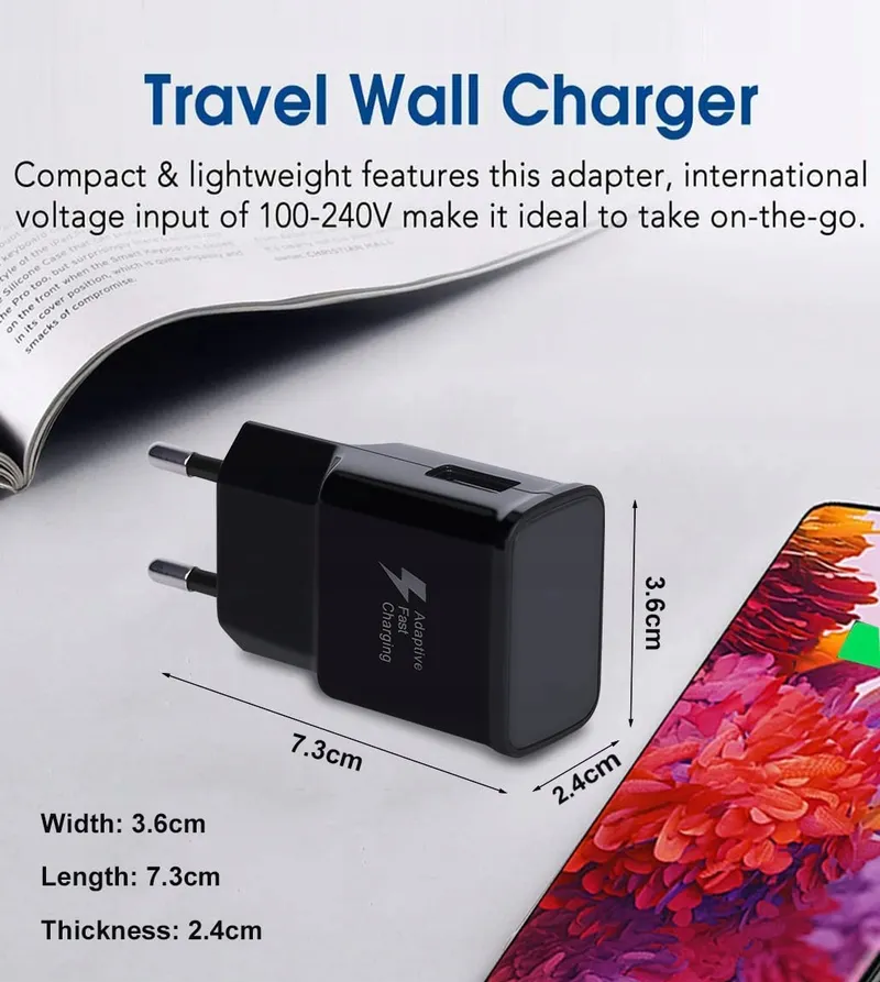 2x USB Oplader Adapter met USB C Kabel Samsung — foto 6
