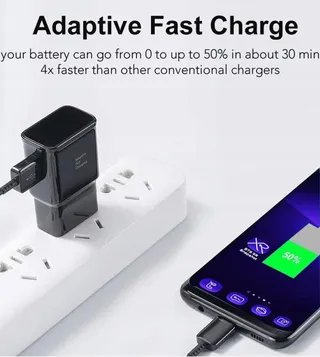 2x USB Oplader Adapter met USB C Kabel Samsung — miniatuur 5
