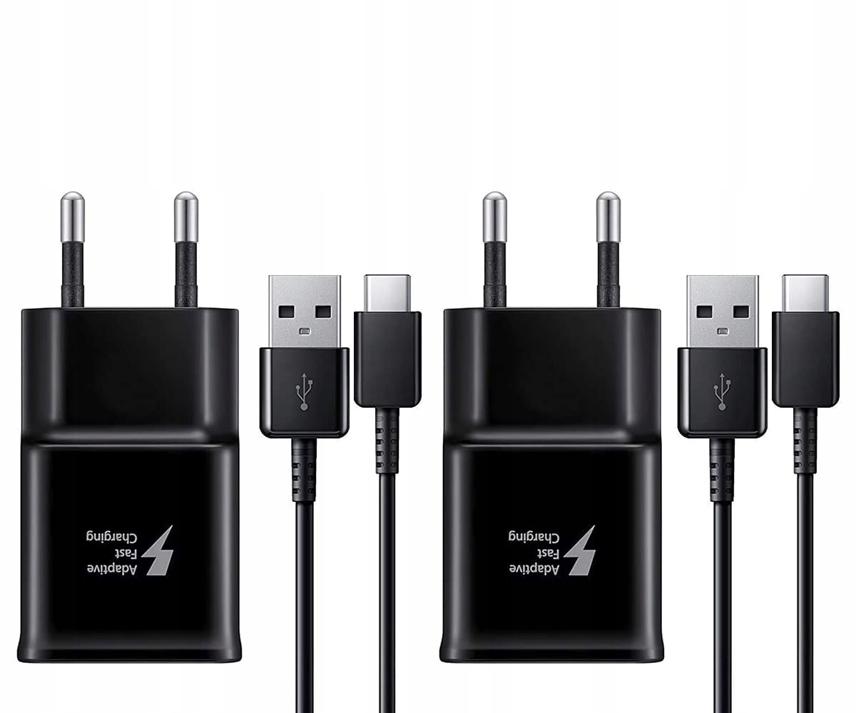 2x USB Oplader Adapter met USB C Kabel Samsung