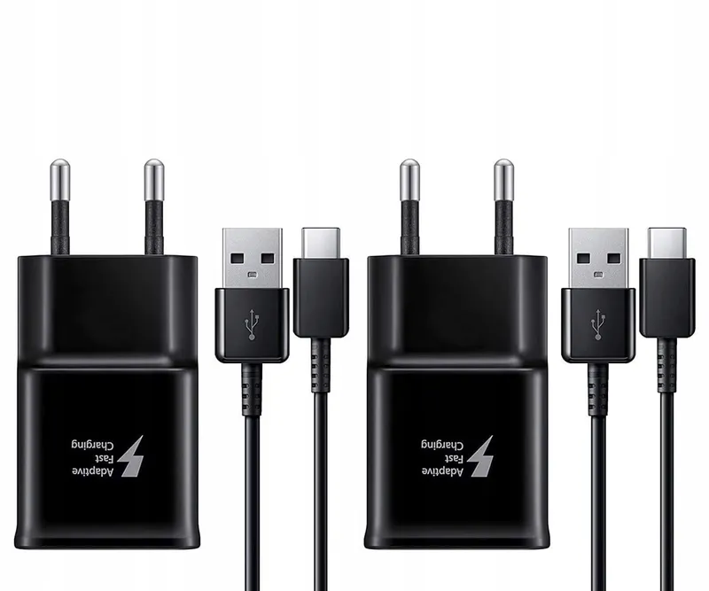 2x USB Oplader Adapter met USB C Kabel Samsung — foto 1