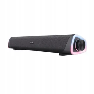 TRUST Liro Soundbar PC 12W RGB LED USB AUX Zwart — miniatuur 1