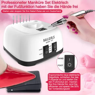 NAILGIRLS Elektrische Nagelvijl 11-in-1 Manicure Pedicure — miniatuur 6