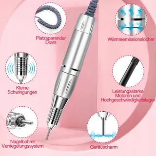 NAILGIRLS Elektrische Nagelvijl 11-in-1 Manicure Pedicure — miniatuur 3