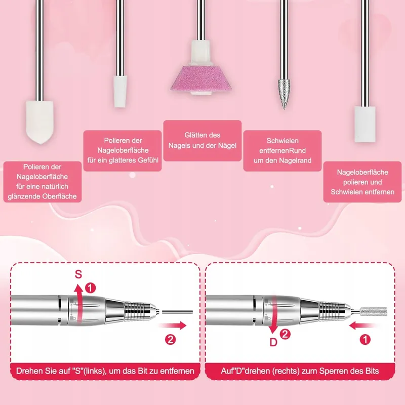 NAILGIRLS Elektrische Nagelvijl 11-in-1 Manicure Pedicure — foto 5