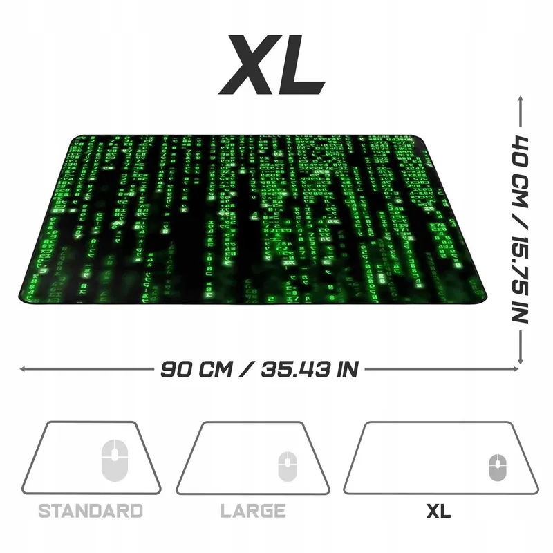 SIDORENKO Gaming Muismat XXL Groen Antislip 900x400mm — foto 3