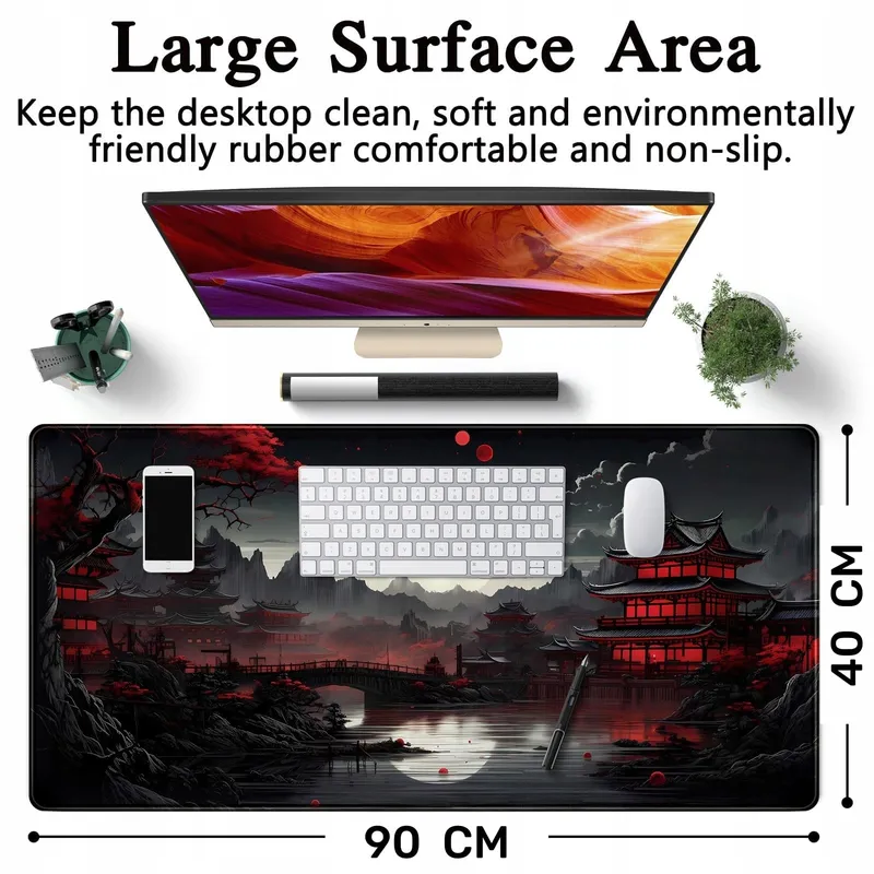 LEKUNI XXL Gaming Muismat 900x400mm Antislip Bureau-onderlegger — foto 5