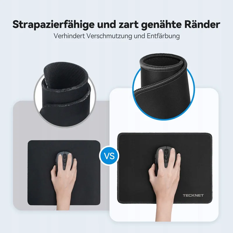 TECKNET Gaming Muismat Waterdicht Antislip 280x210mm Zwart — foto 2