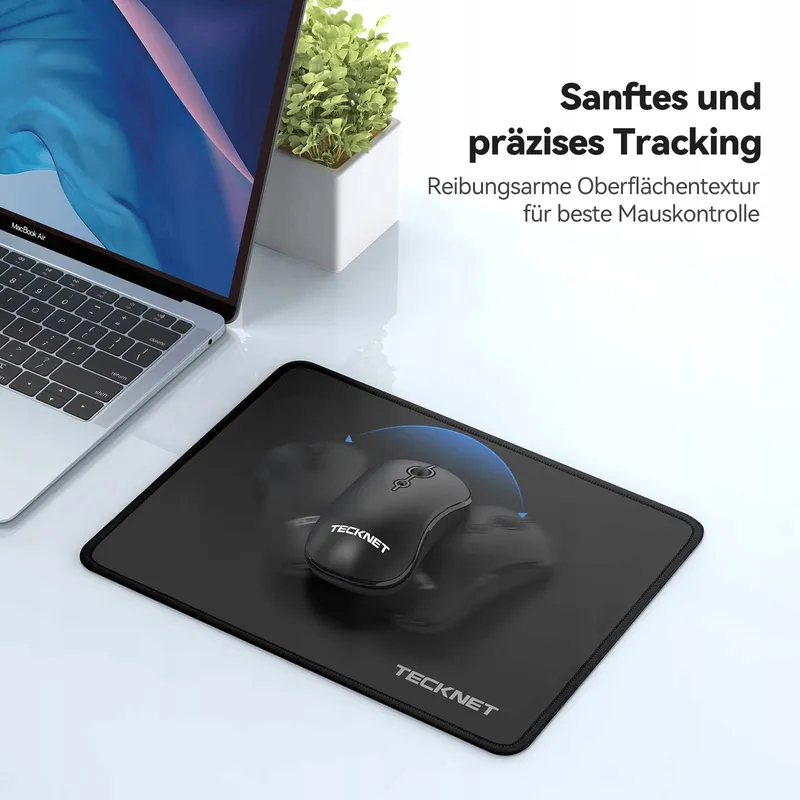 TECKNET Gaming Muismat Waterdicht Antislip 280x210mm Zwart — foto 5