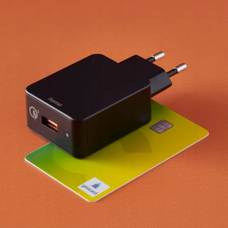 HAMA Snellader 19,5W USB-A Android iPhone Zwart — foto 2