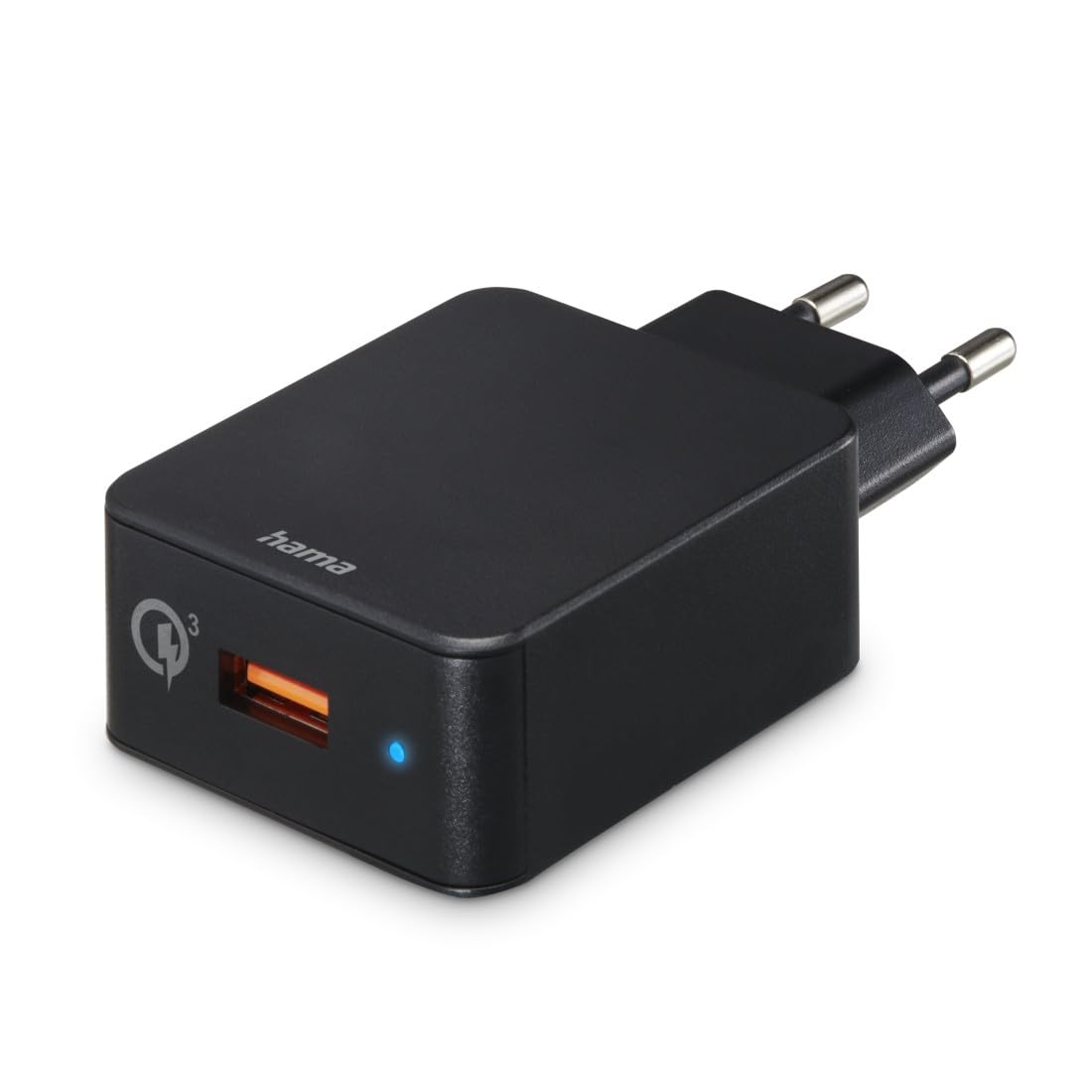 HAMA Snellader 19,5W USB-A Android iPhone Zwart