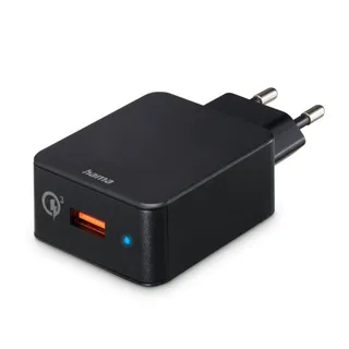 HAMA Snellader 19,5W USB-A Android iPhone Zwart — miniatuur 1