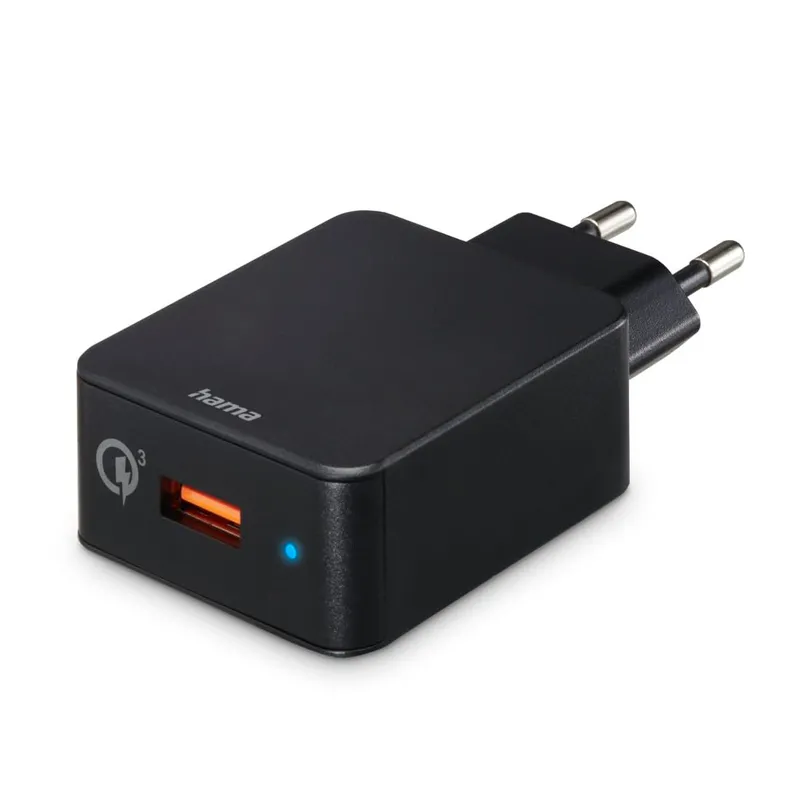 HAMA Snellader 19,5W USB-A Android iPhone Zwart — foto 1