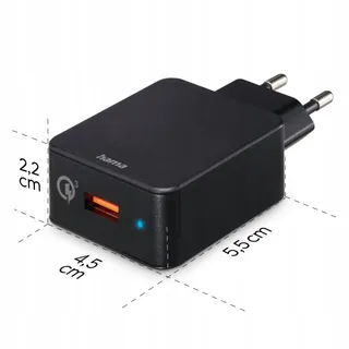 HAMA Snellader 19,5W USB-A Android iPhone Zwart — miniatuur 5