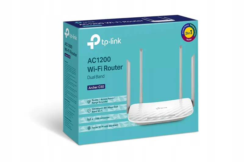 TP-LINK Archer C50 AC1200 Router WiFi Dualband USB 2.0 Wit — foto 4