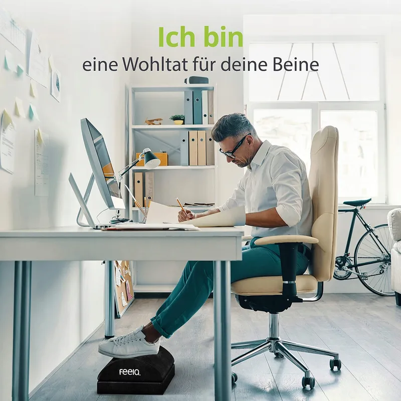 FEELA Verstelbare Ergonomische Voetsteun Traagschuim — foto 2