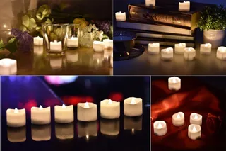 FLIMES Vlamloze LED Waxinelichtjes Met Timer 12 Stuks Warmwit — miniatuur 3