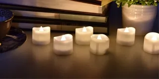 FLIMES Vlamloze LED Waxinelichtjes Met Timer 12 Stuks Warmwit — miniatuur 9