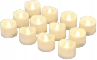 FLIMES Vlamloze LED Waxinelichtjes Met Timer 12 Stuks Warmwit — miniatuur 11