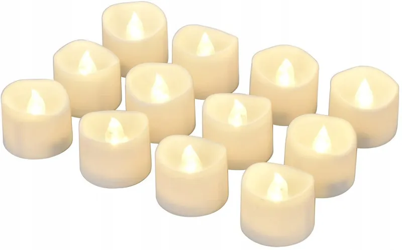 FLIMES Vlamloze LED Waxinelichtjes Met Timer 12 Stuks Warmwit — foto 11
