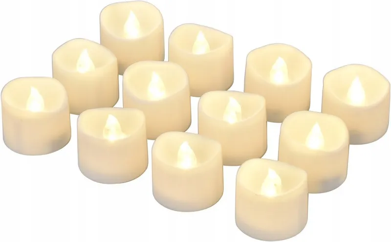FLIMES Vlamloze LED Waxinelichtjes Met Timer 12 Stuks Warmwit — foto 1