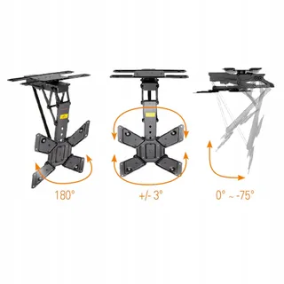 MYWALL HL46ML TV Plafondbeugel Motorisch 23-65 inch 30kg 180° — miniatuur 5