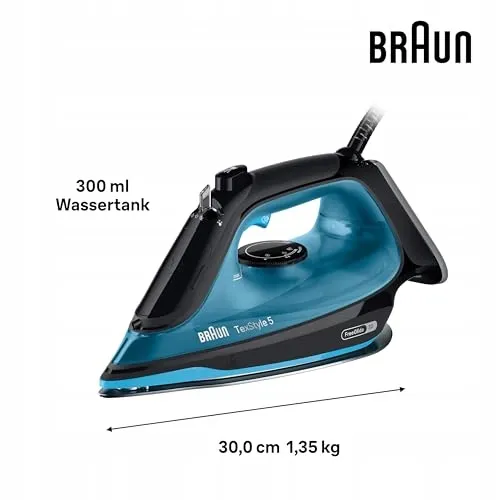 BRAUN TexStyle 5 Stoomstrijkijzer 2600W Zwart Blauw — foto 2