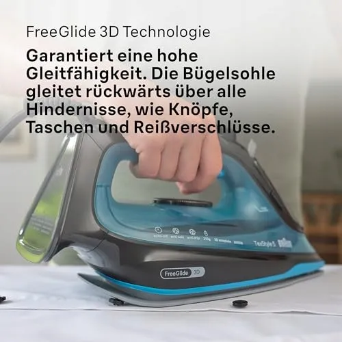 BRAUN TexStyle 5 Stoomstrijkijzer 2600W Zwart Blauw — foto 5