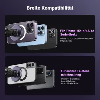 UGREEN MagSafe Autohouder 2-in-1 360° Draaibaar — miniatuur 7