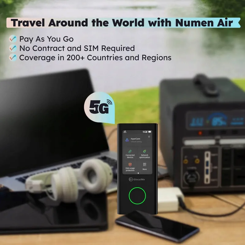 GLOCALME Numen Air 5G LTE Hotspot Zonder SIM Wereldwijde Data — foto 3