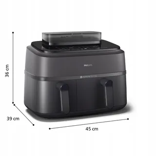 PHILIPS Airfryer 5000 Dual Basket 9L Stoomfunctie RapidAir — miniatuur 7