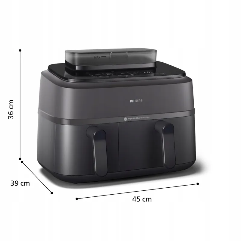 PHILIPS Airfryer 5000 Dual Basket 9L Stoomfunctie RapidAir — foto 7