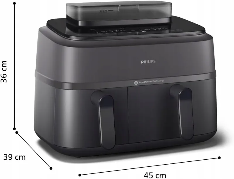 PHILIPS Airfryer 5000 Dual Basket 9L Stoomfunctie RapidAir — foto 10