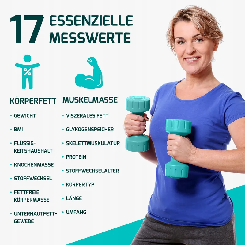 FITAGE Digitale Personenweegschaal 180kg Lichaamsanalyse App LCD — foto 2