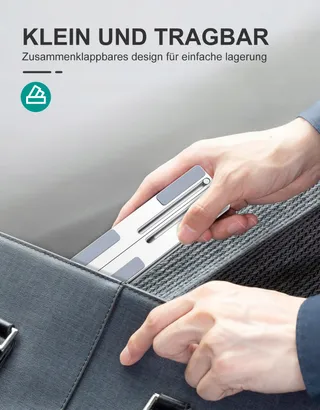 BABACOM Aluminium Laptopstandaard Verstelbaar Geventileerd 10-15,6" — miniatuur 5