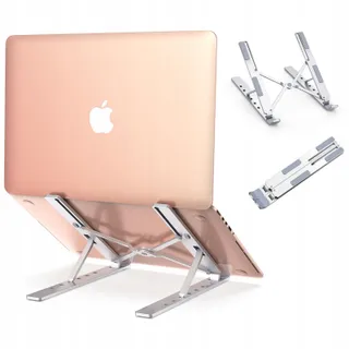 BABACOM Aluminium Laptopstandaard Verstelbaar Geventileerd 10-15,6" — miniatuur 1