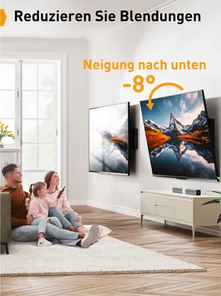 PERLEGEAR TV Muurbeugel 37-82" Kantelbaar 60kg VESA 600x400 — miniatuur 5