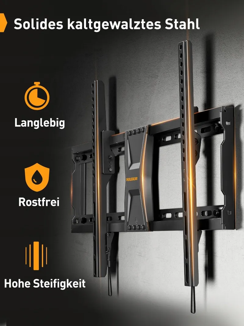 PERLEGEAR TV Muurbeugel 37-82" Kantelbaar 60kg VESA 600x400 — foto 4