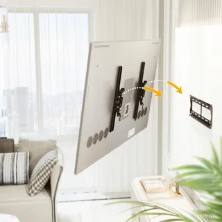 RICOO TV Wandbeugel Kantelbaar Ultra Slim 32-65 Inch 95kg VESA 400x400 — miniatuur 2