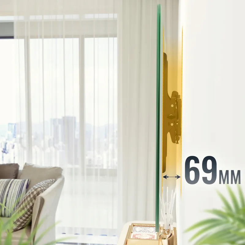 RICOO TV Wandbeugel Kantelbaar Ultra Slim 32-65 Inch 95kg VESA 400x400 — foto 4