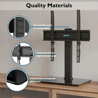 BONTEC TV Standaard Draaibaar 26-55 Inch Tot 45kg VESA 400x400 — miniatuur 4