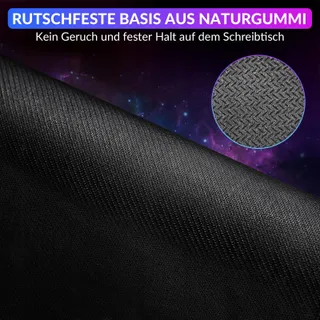 GIMARS RGB Gaming Muismat met Polssteun Ergonomisch Antislip — miniatuur 7