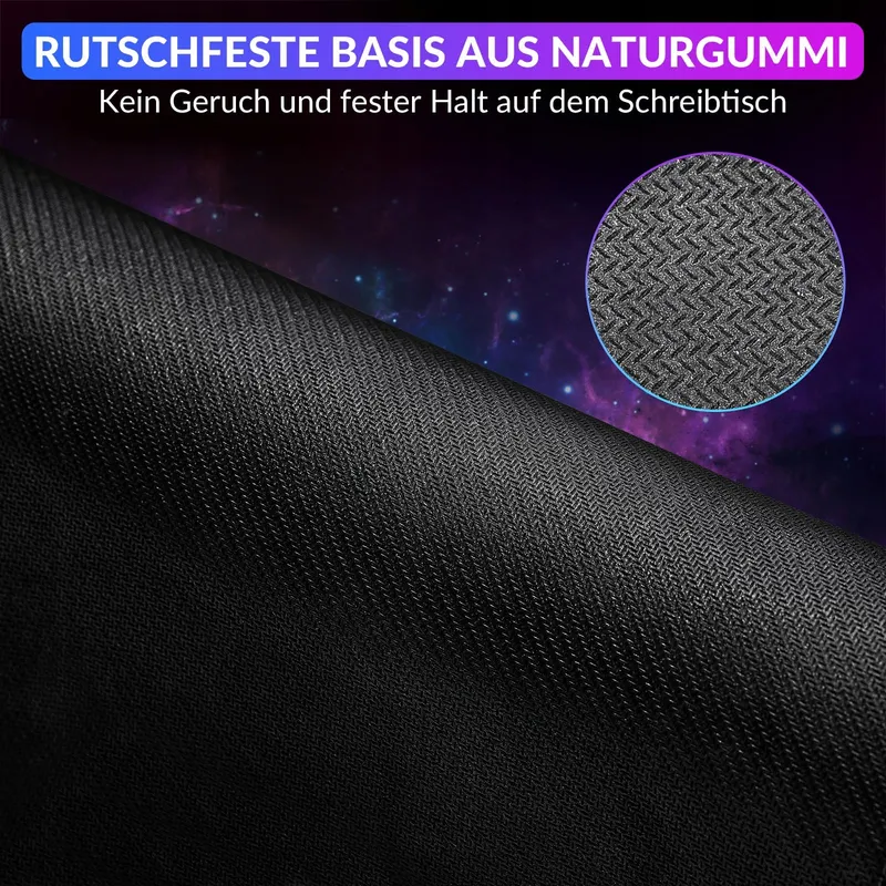 GIMARS RGB Gaming Muismat met Polssteun Ergonomisch Antislip — foto 7