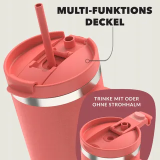 CONTIGO Thermosfles 1200ml Staal met Handvat en Rietje BPA-vrij — miniatuur 3
