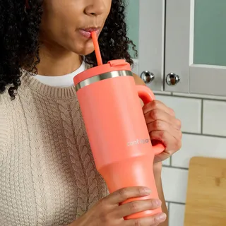 CONTIGO Thermosfles 1200ml Staal met Handvat en Rietje BPA-vrij — miniatuur 8