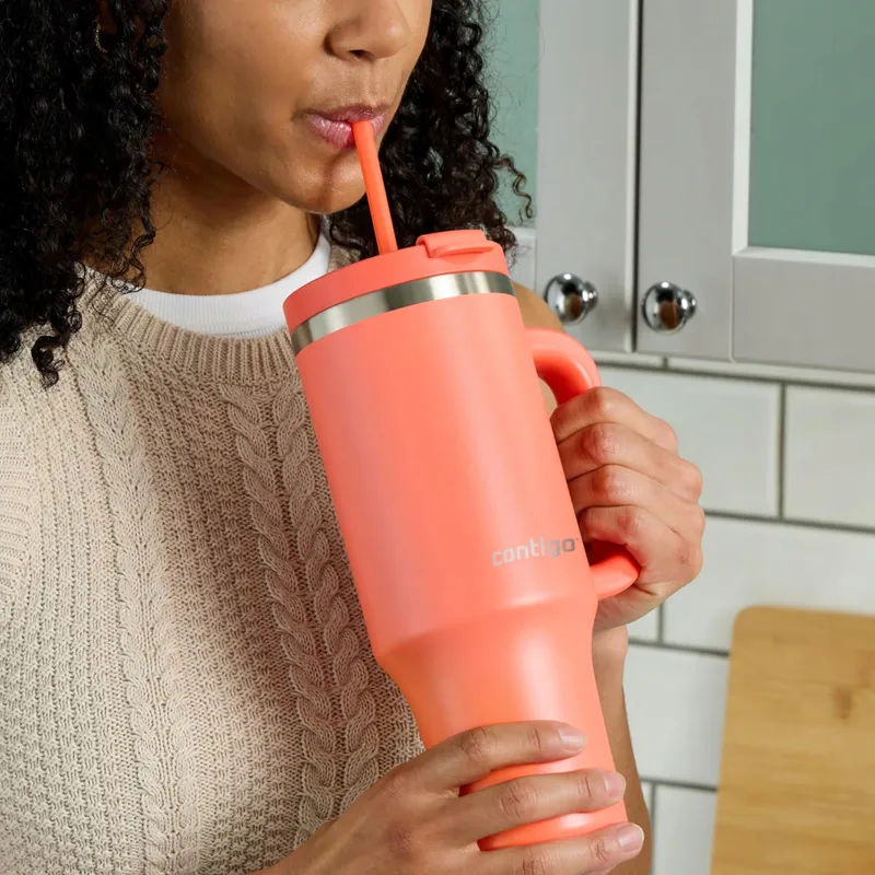CONTIGO Thermosfles 1200ml Staal met Handvat en Rietje BPA-vrij — foto 8